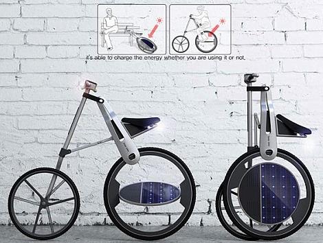 新型实用的太阳能自行车