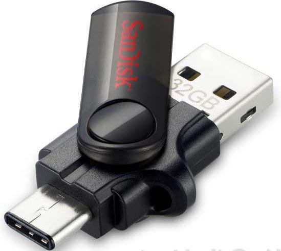 闪迪发布Type-C和USB 3.0双接口USB存储器