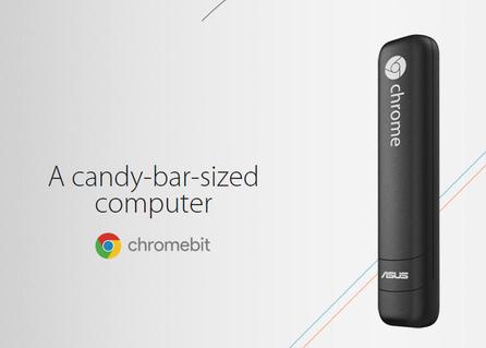 华硕推出全球最小Chrome OS装置Chromebit CS10