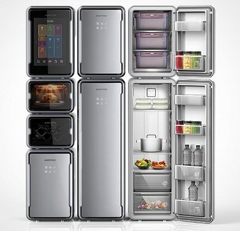 创意小家电-8开门模块化冰箱满足多样需求