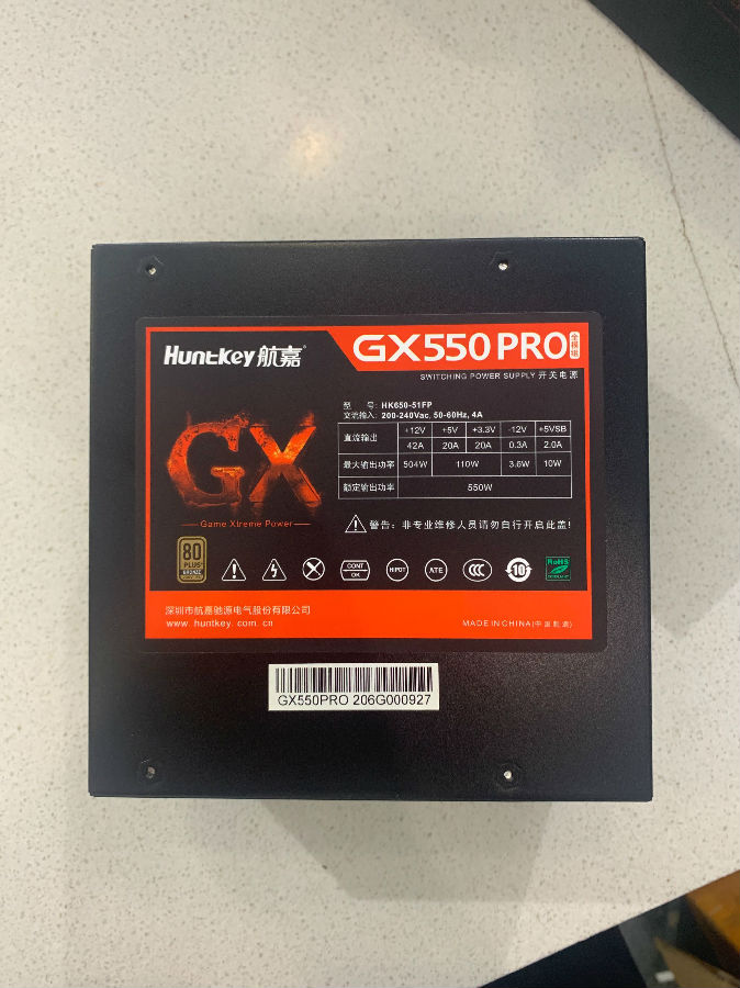 航嘉台式电脑电源GX550PRO全模组使用评测