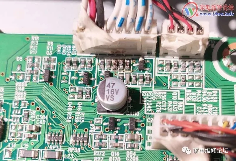 海信液晶电视白胶引起的电路故障检修（40V68P）插图